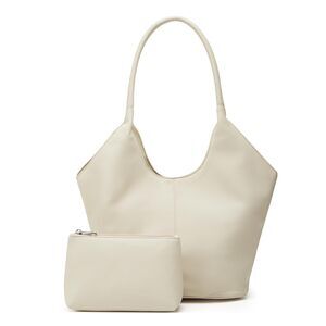 1412 2 Pcs Slouchy PU Leather Bucket Hobo Bags Retro Underarm Shoulder Bag